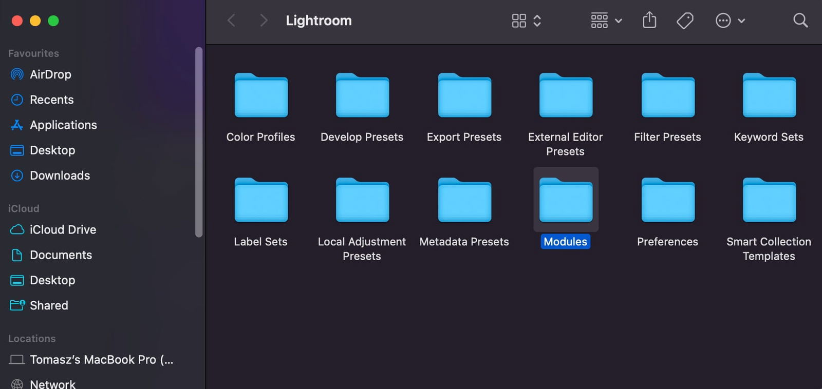 SmugMug Lightroom plugin - Modules folder